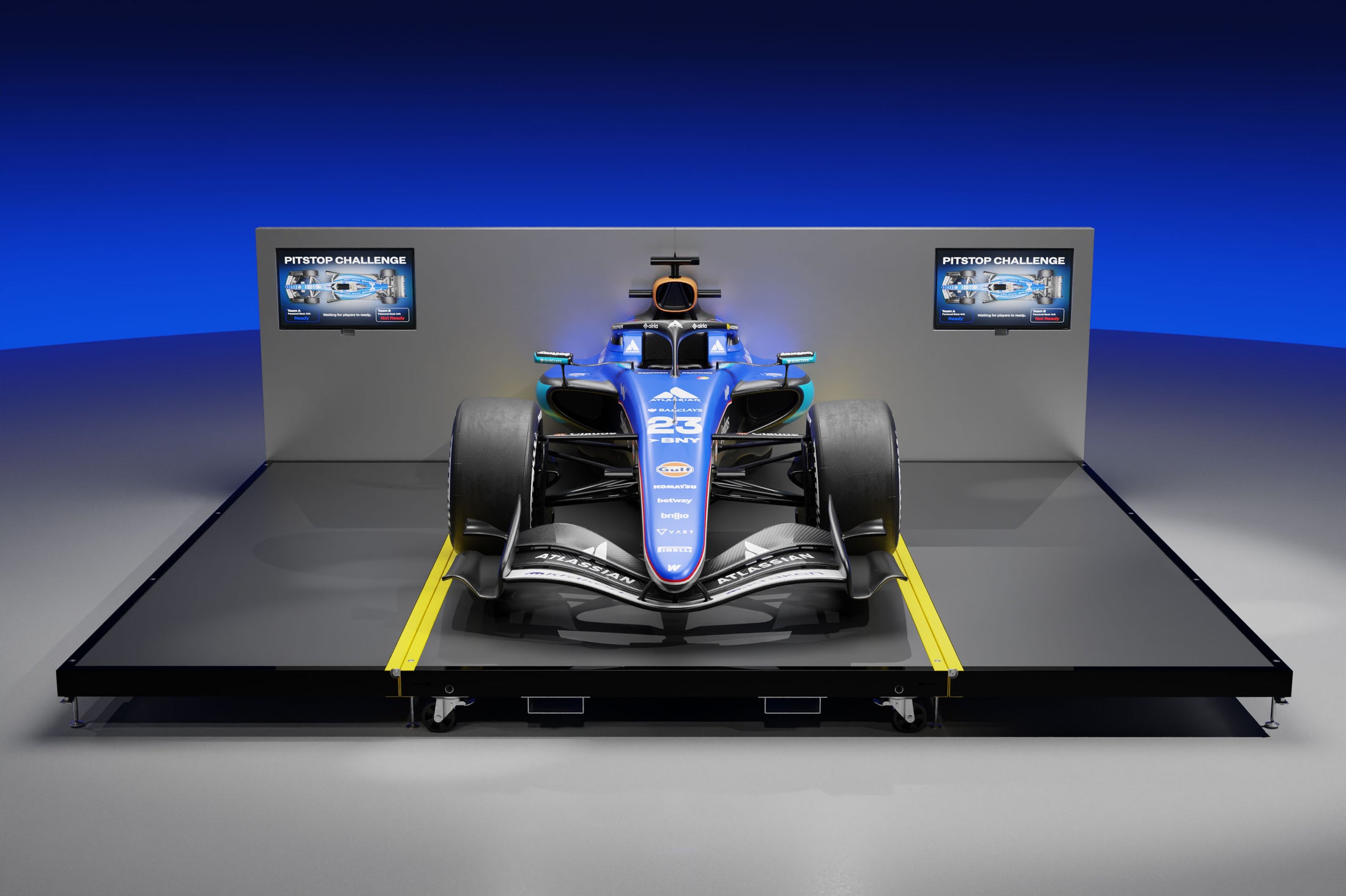 Official 2026 Atlassian Williams F1® Team FW48 Pit Stop Rig