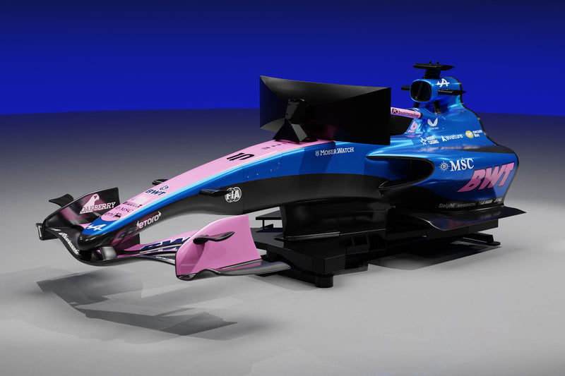 BWT Alpine Formula One™ Team 2026 Formula 1-inspired simulator, premium collector display for Formula 1 fans and enthusiasts