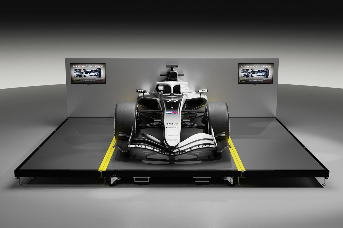 Premium Official Cadillac Formula One® Team MAC-26 Pit Stop Rig from the 2026 season, celebrating modern Formula 1 innovation