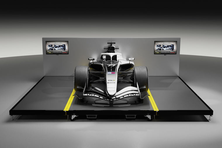 Premium Official Cadillac Formula One® Team MAC-26 Pit Stop Rig from the 2026 season, celebrating modern Formula 1 innovation