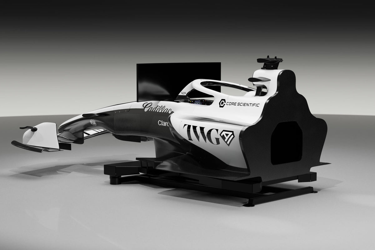 Cadillac Formula One Team 2026 Official MAC-26 simulator showcasing Formula 1-inspired design, ideal for motorsport collectors