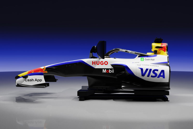 Visa Cash App Racing Bulls F1® Team 2026 Formula 1-inspired simulator, premium collector display for Formula 1 fans and enthusiasts