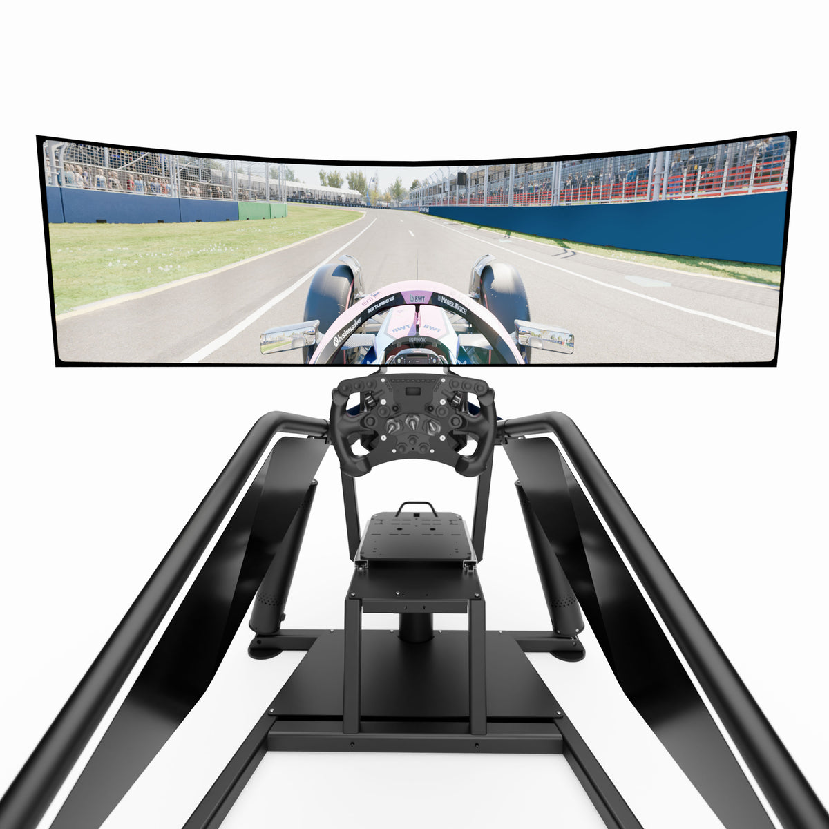 BWT Alpine F1 Team X Wav static simulator inclusive accessible racing simulator cockpit setup