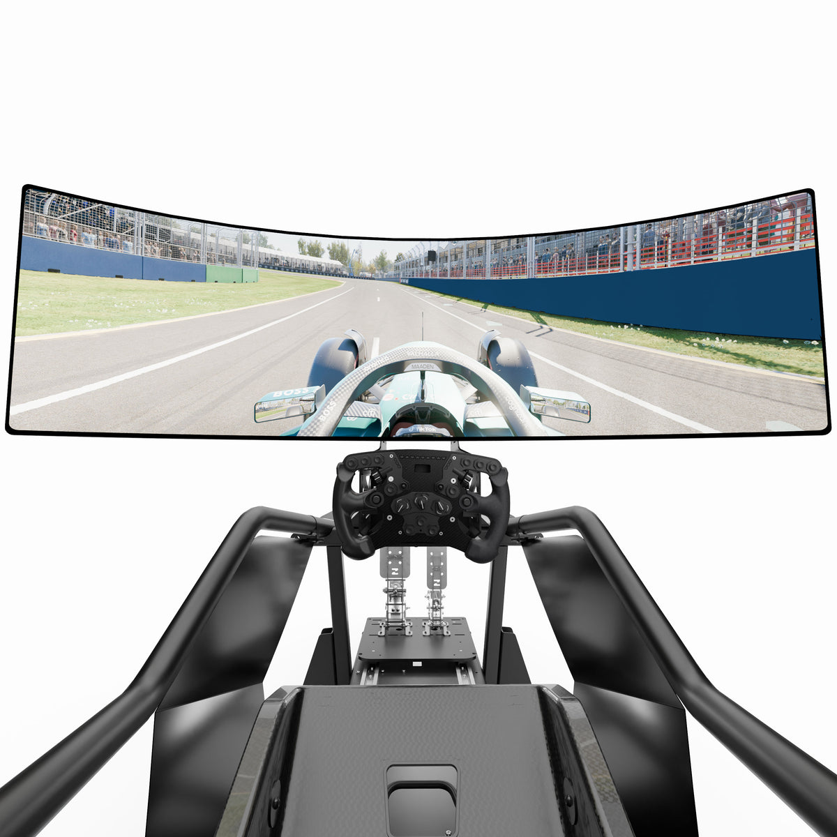 Aston Martin Aramco F1 Team X Lite static simulator compact design racing simulator cockpit setup