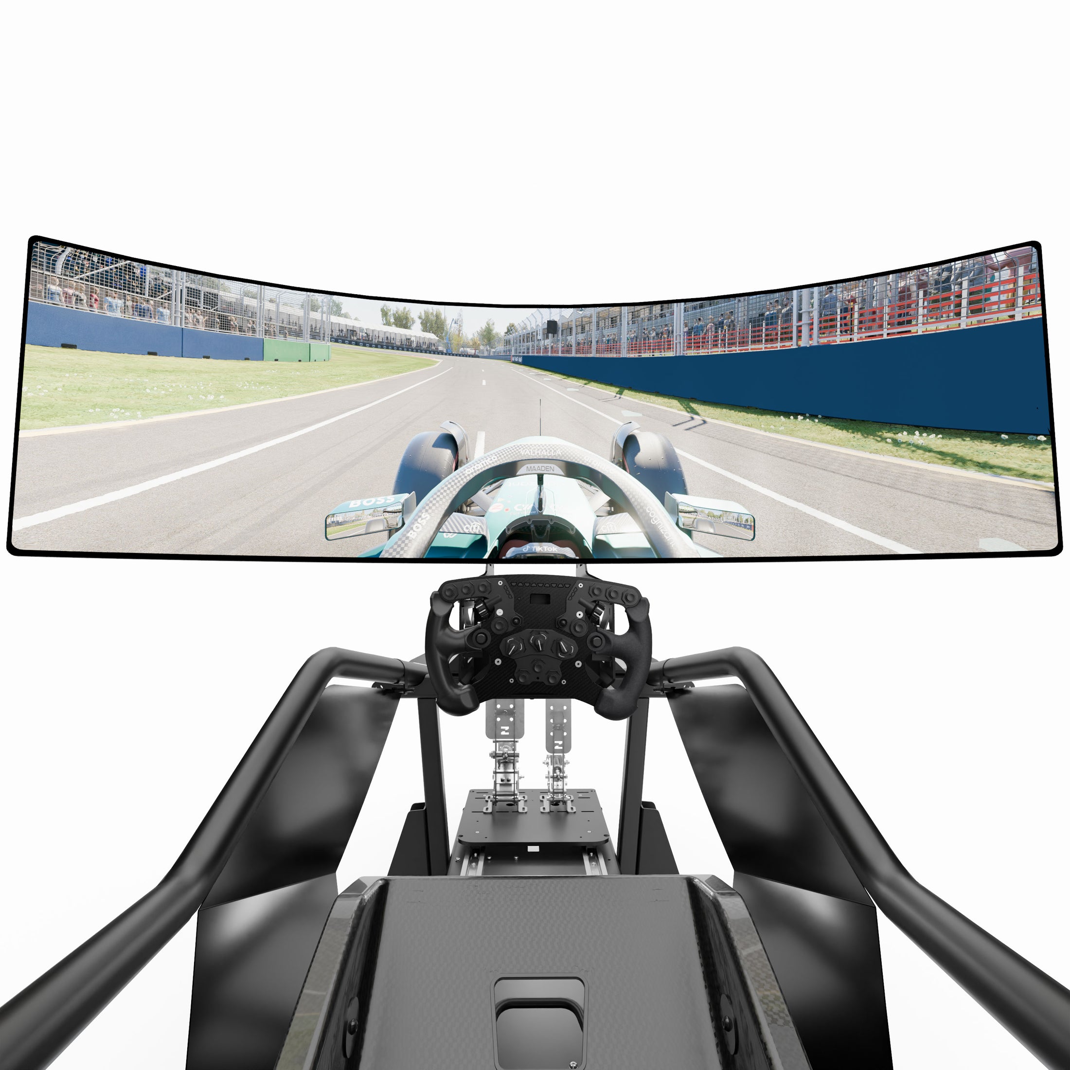 Aston Martin Aramco F1 Team X Lite static simulator compact design racing simulator cockpit setup