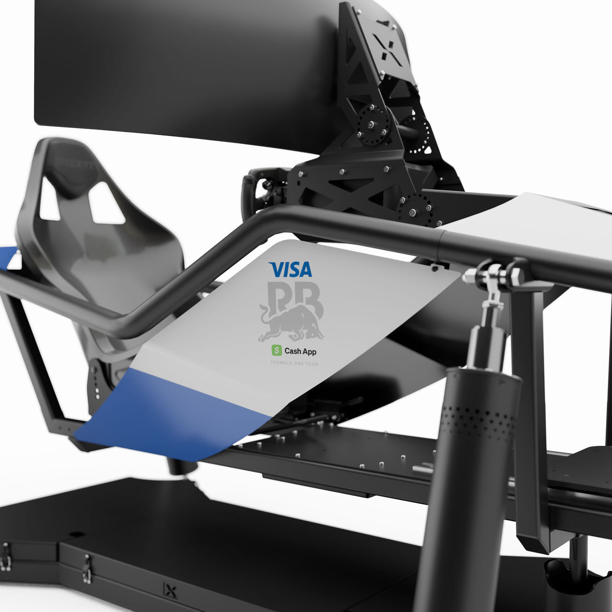 Visa Cash App Racing Bulls F1® Team X6 Motion Simulator, premium Formula 1-inspired motion racing simulator for dedicated collectors