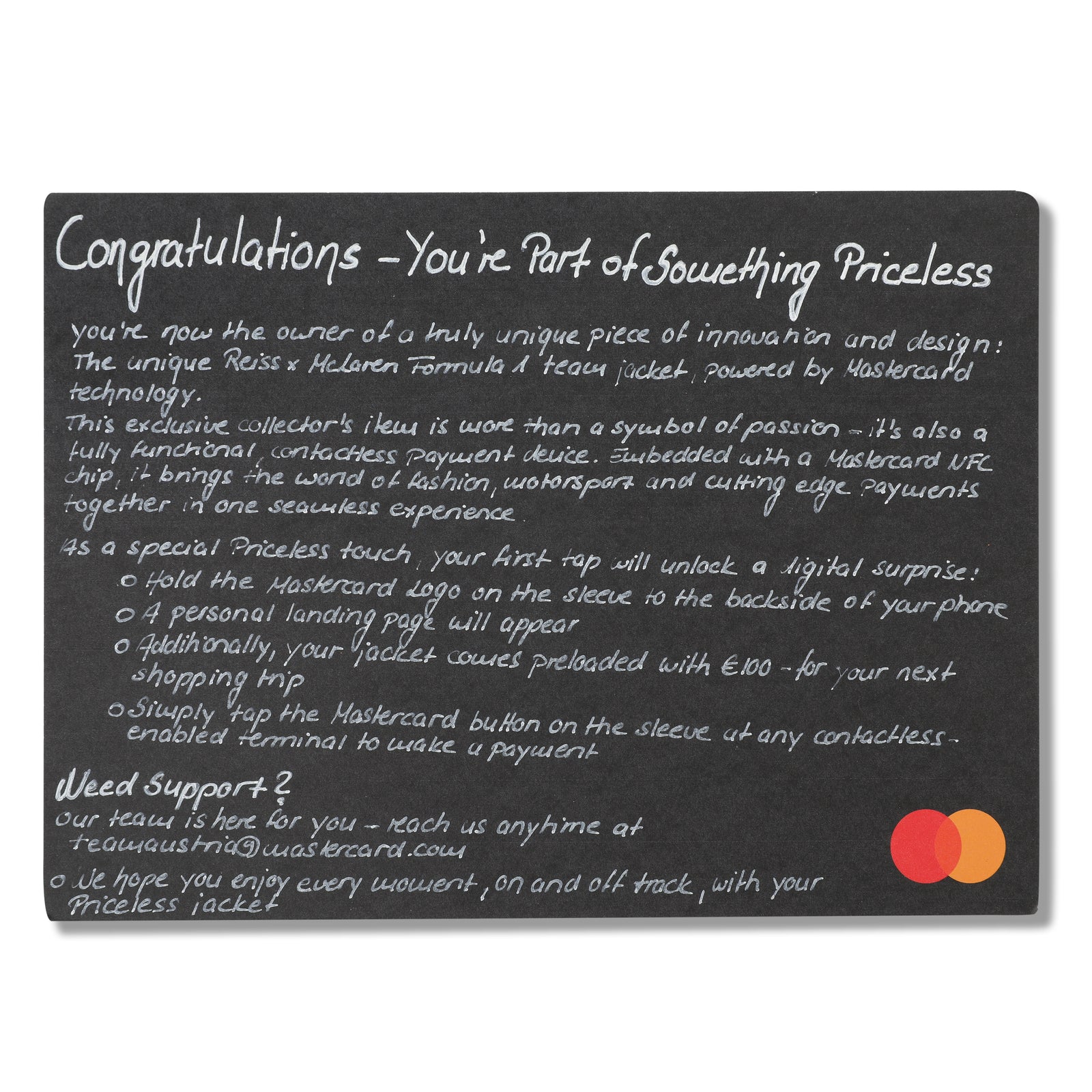 Season Launch LOT 002 - Lando Norris 2025 Reiss Jacket – Signed Mclaren x Mastercard