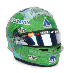 Alex Albon Signed 2025 Atlassian Williams Racing Helmet – Singapore GP Used
