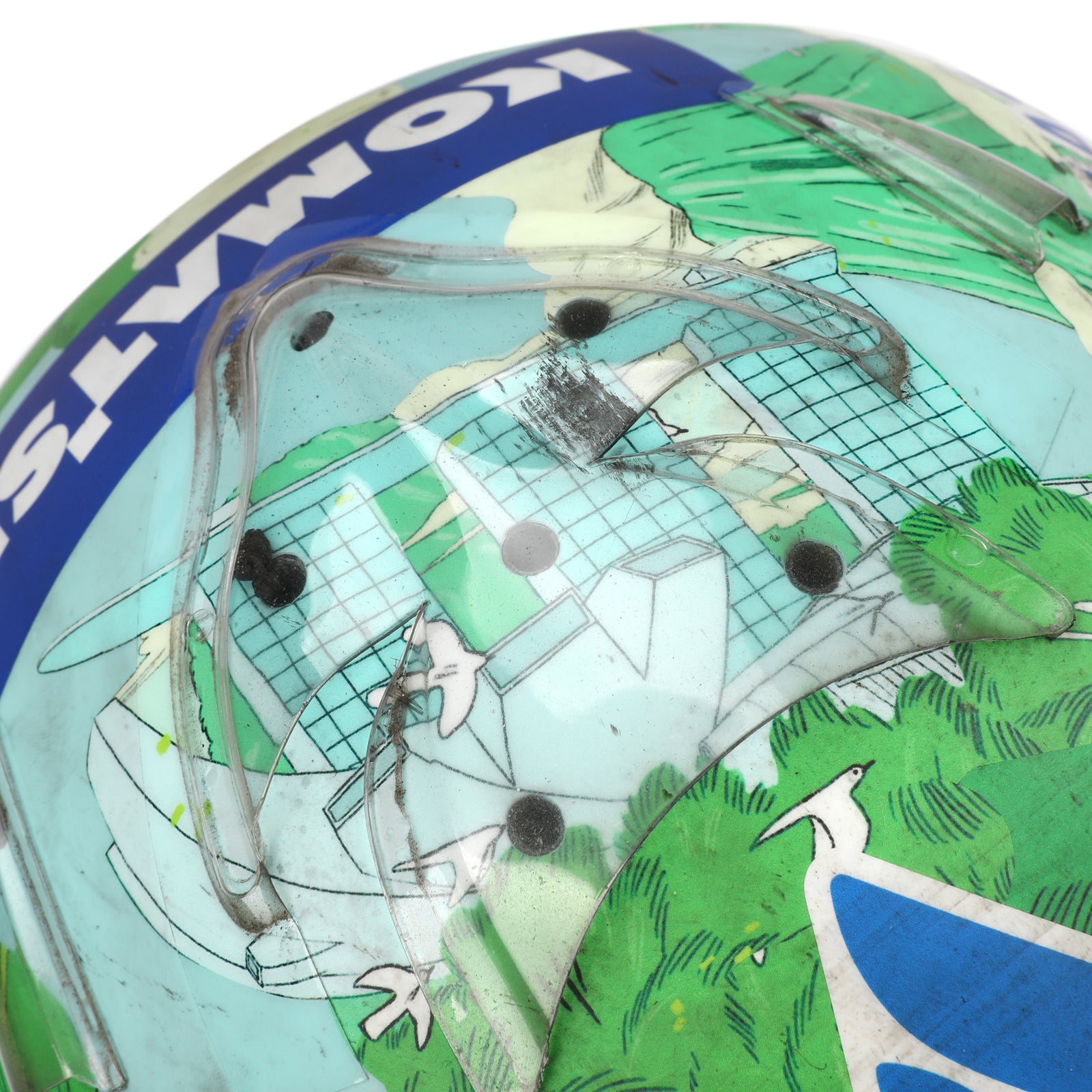 Alex Albon 2025 Signed Race Used Helmet – Singapore GP