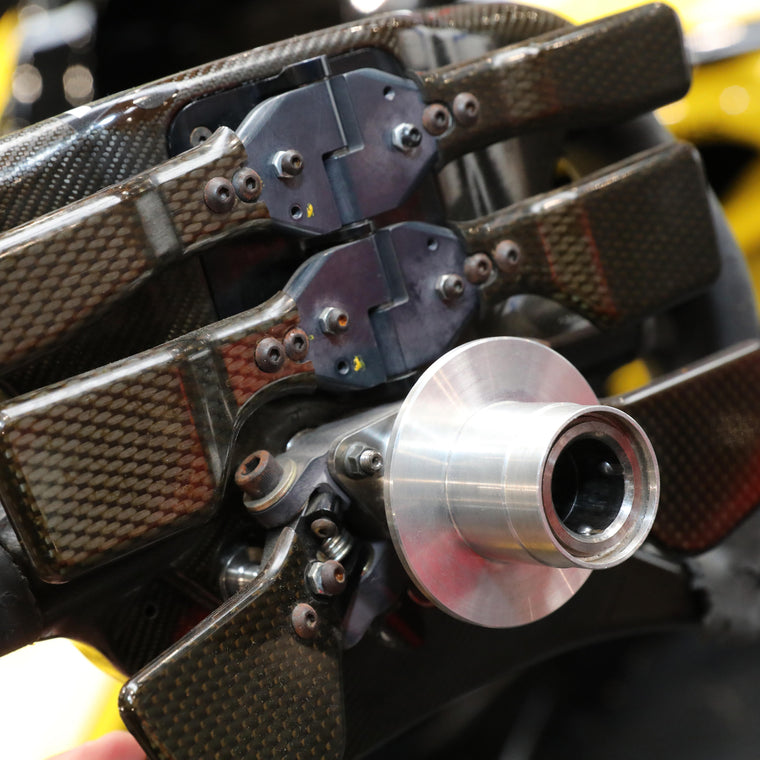 Lotus E22-03 2014 rolling chassis in 2019 RS19 livery, exclusive Formula 1-inspired collector display vehicle