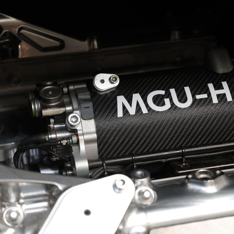 Formula 1-inspired 2014 Lotus E22-03 rolling chassis with bold 2019 RS19 livery, exhibition-quality collector piece