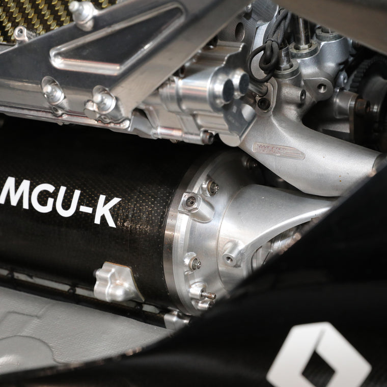 Lotus E22-03 2014 full-size rolling chassis featuring 2019 RS19 livery, premium motorsport collector display for Formula 1 enthusiasts
