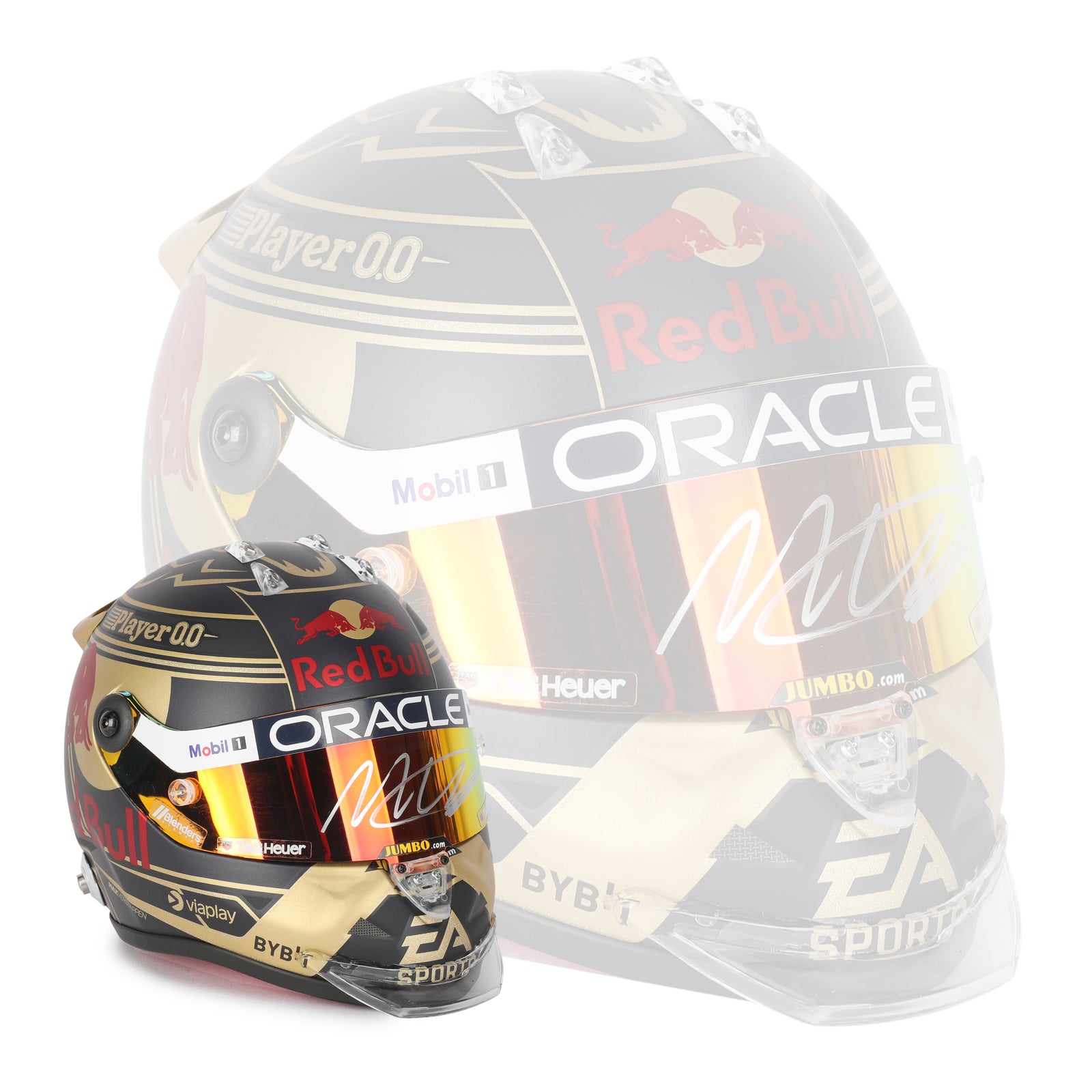 LOT 746 - Max Verstappen Signed 2023 Red Bull Racing 1:2 Scale Helmet - World Champion