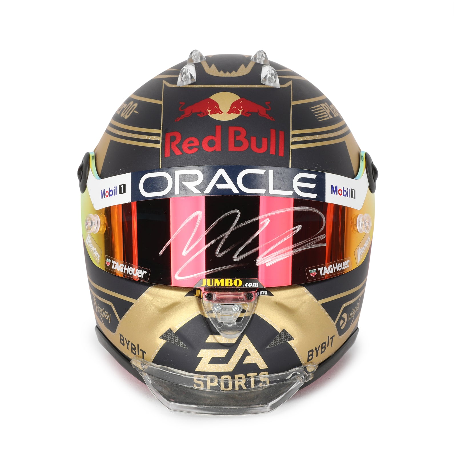 LOT 744 - Max Verstappen Signed 2023 Red Bull Racing 1:2 Scale Helmet - World Champion