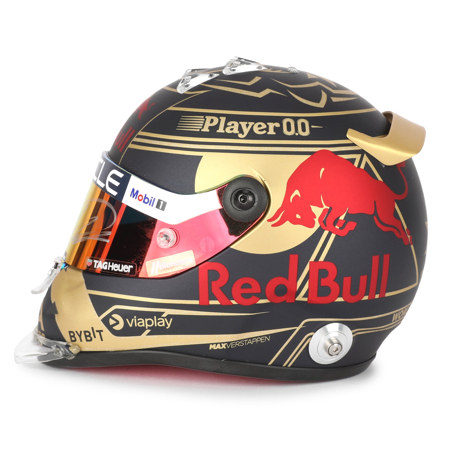 LOT 744 - Max Verstappen Signed 2023 Red Bull Racing 1:2 Scale Helmet - World Champion