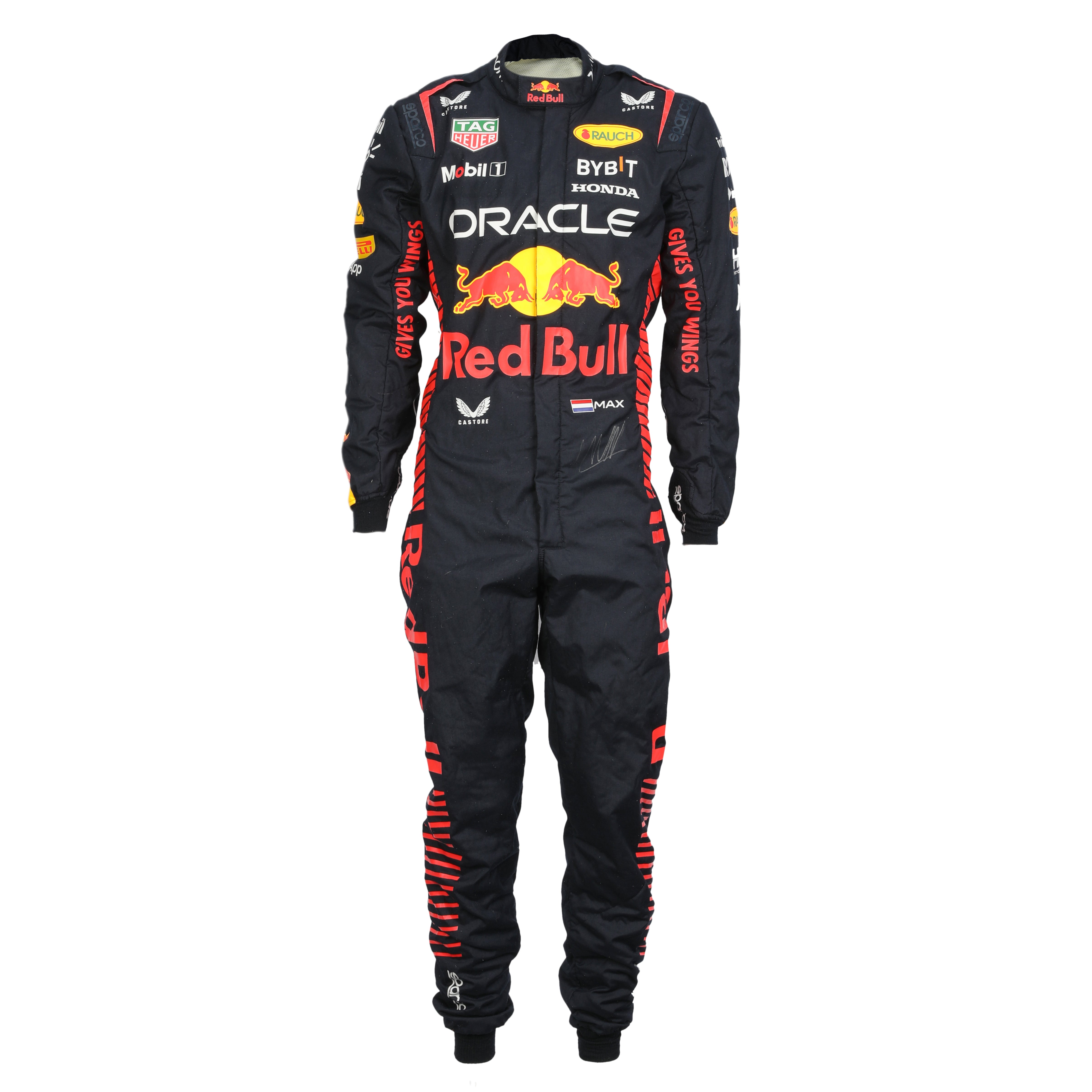 Max Verstappen 2023 Signed Grand Prix Used Suit - Miami GP - Wings For Life