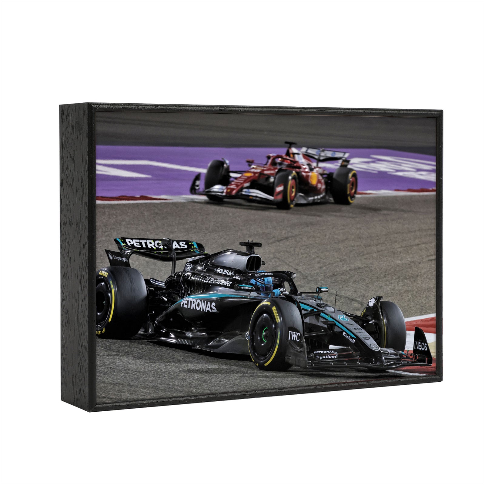 George Russell 2025 Mercedes-AMG Petronas Print - Bahrain GP - Box Frame