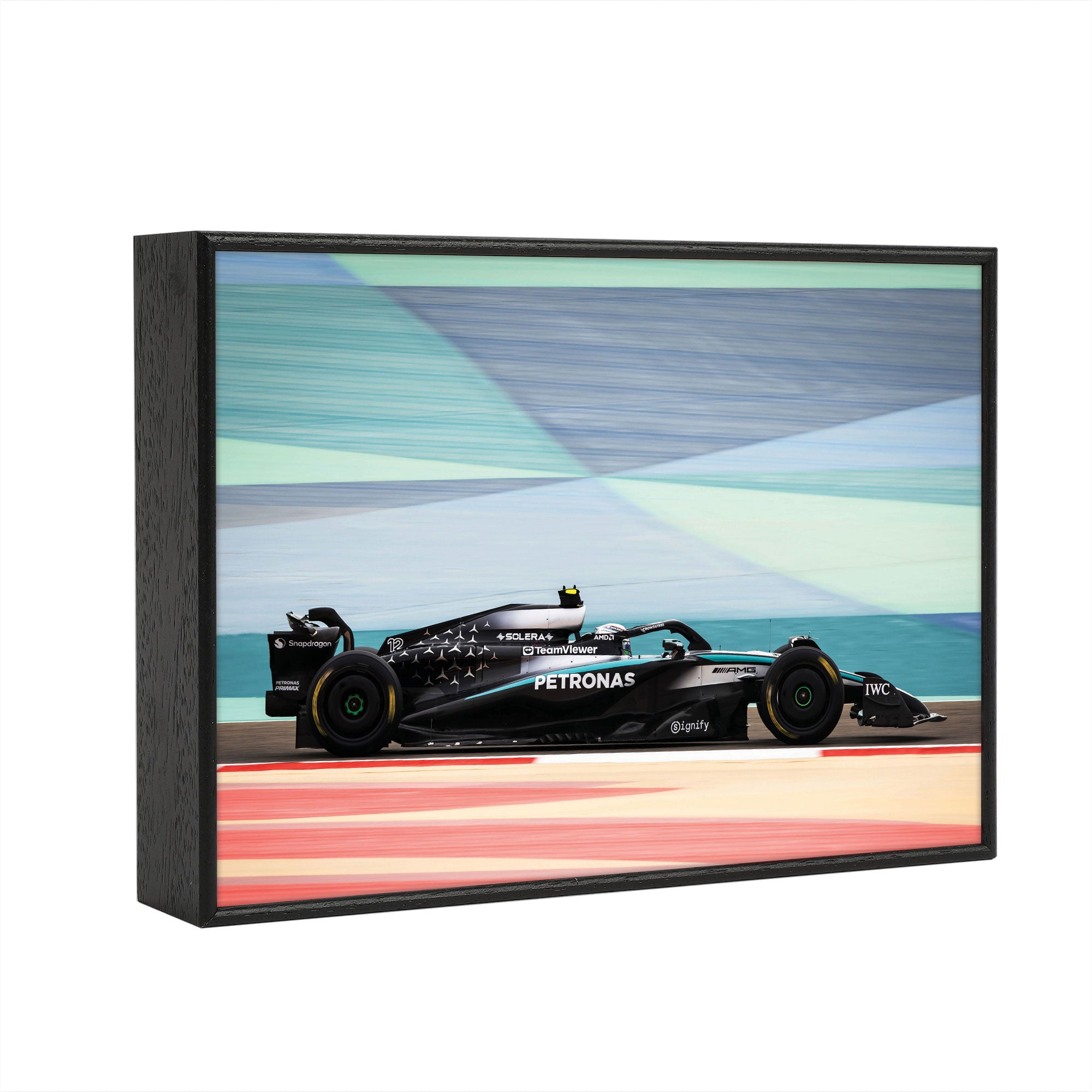 Kimi Antonelli 2025 Mercedes AMG Petronas Box Frame Print - Pre-Season Testing