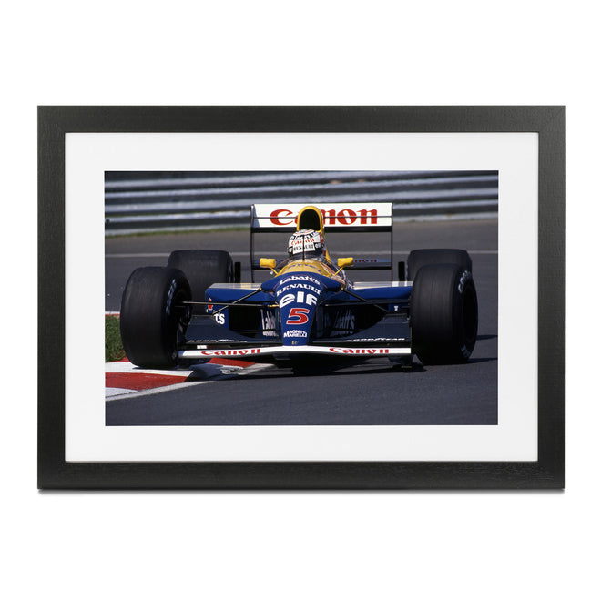 Nigel Mansell 1992 Williams-Renault ‘British Triumph’ Framed Print – British Grand Prix