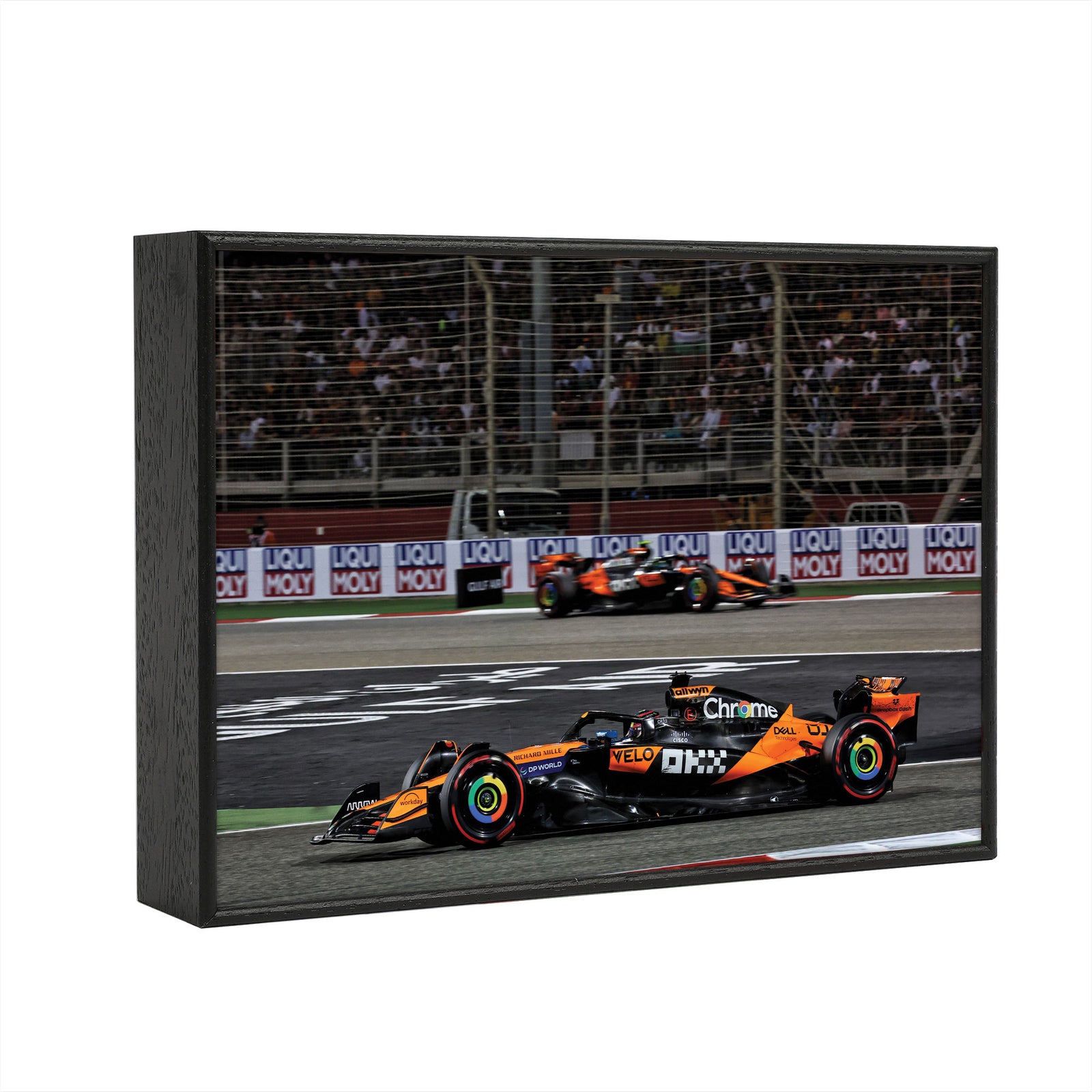 McLaren F1 Team 2025 Print - Bahrain GP - Box Frame