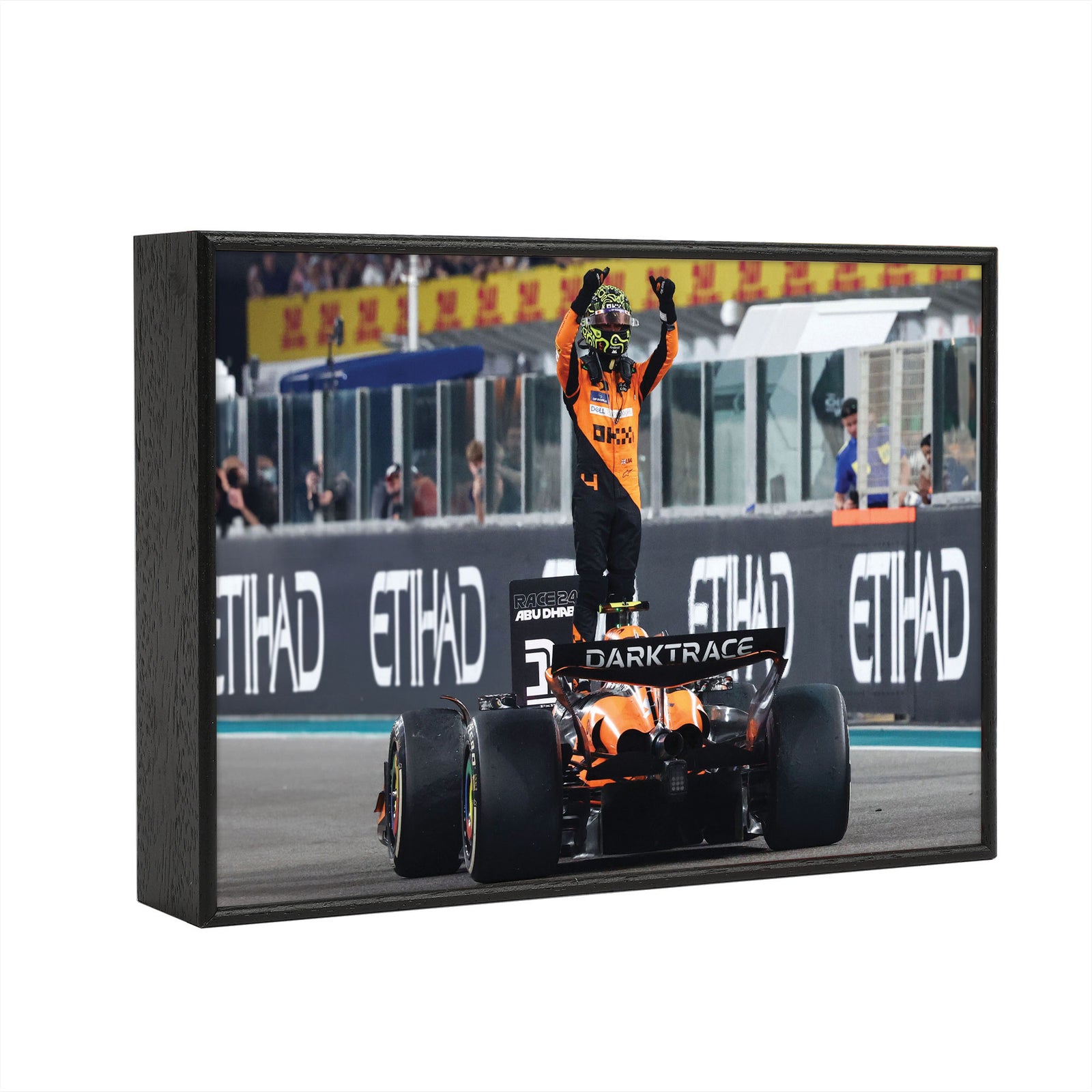 Lando Norris 2024 McLaren F1 Team Frame Print - Abu Dhabi GP - Box Frame