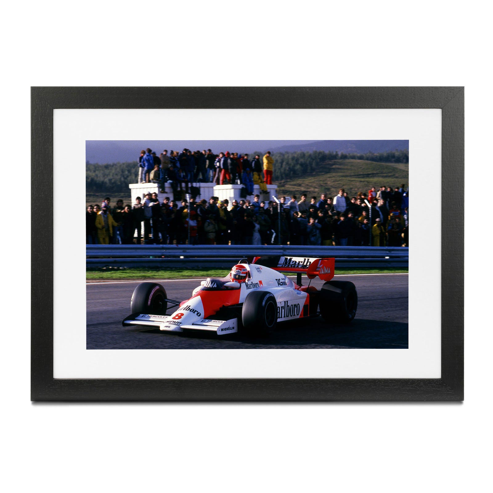 Niki Lauda 1984 McLaren F1® Team Framed Print – Portuguese Grand Prix