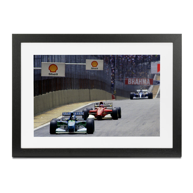 Michael Schumacher 1994 Benetton-Ford ‘Lap the Field’ Framed Print - Brazilian Grand Prix