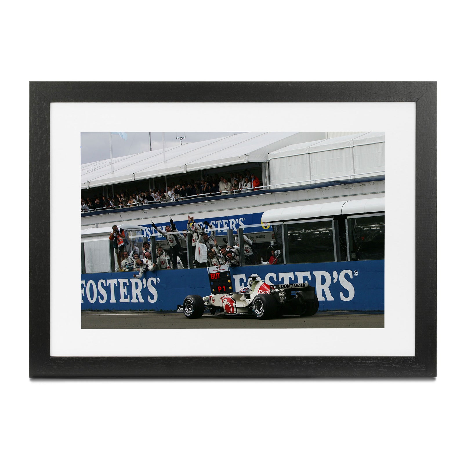 Jenson Button 2006 Honda F1 Team ‘First Win’ Framed Print – Hungarian GP