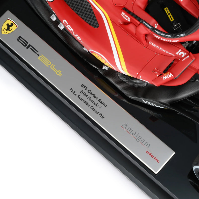 Carlos Sainz 2024 Ferrari SF-24 1:18 Scale Model Australian GP Edition