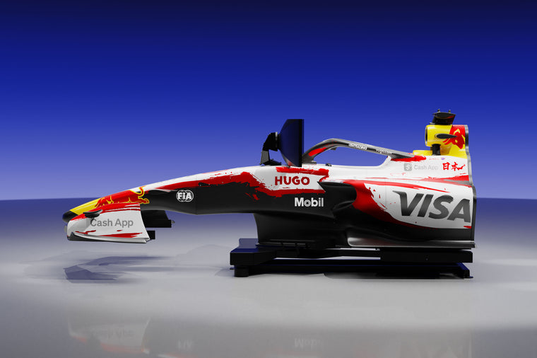 Visa Cash App Racing Bulls F1® Team 2026 Japanese Grand Prix Edition Formula 1-inspired simulator, luxury motorsport collector piece for home or office display
