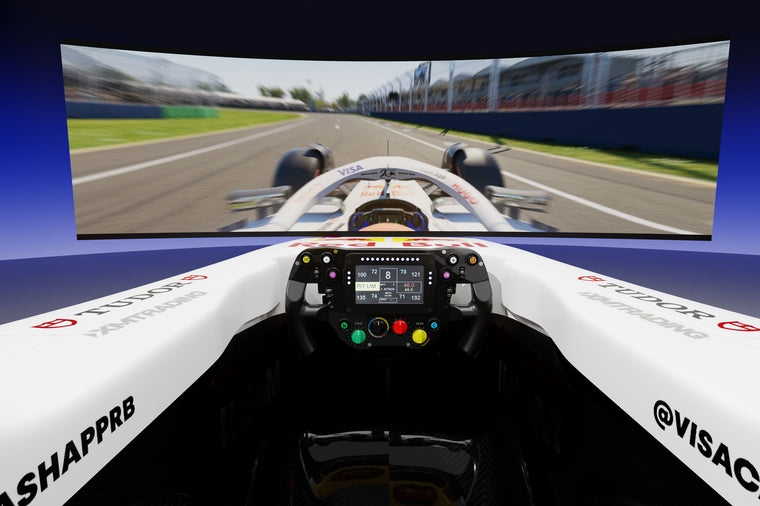 2026 Visa Cash App Racing Bulls F1® Team Japanese Grand Prix Edition Formula 1-inspired racing simulator, premium motorsport memorabilia for dedicated Formula 1 collectors