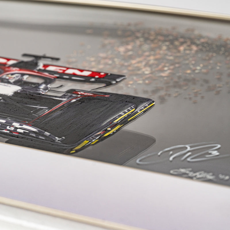 Daniel Ricciardo “Thunderstruck” 3D Painting by Bruce Sulzberg