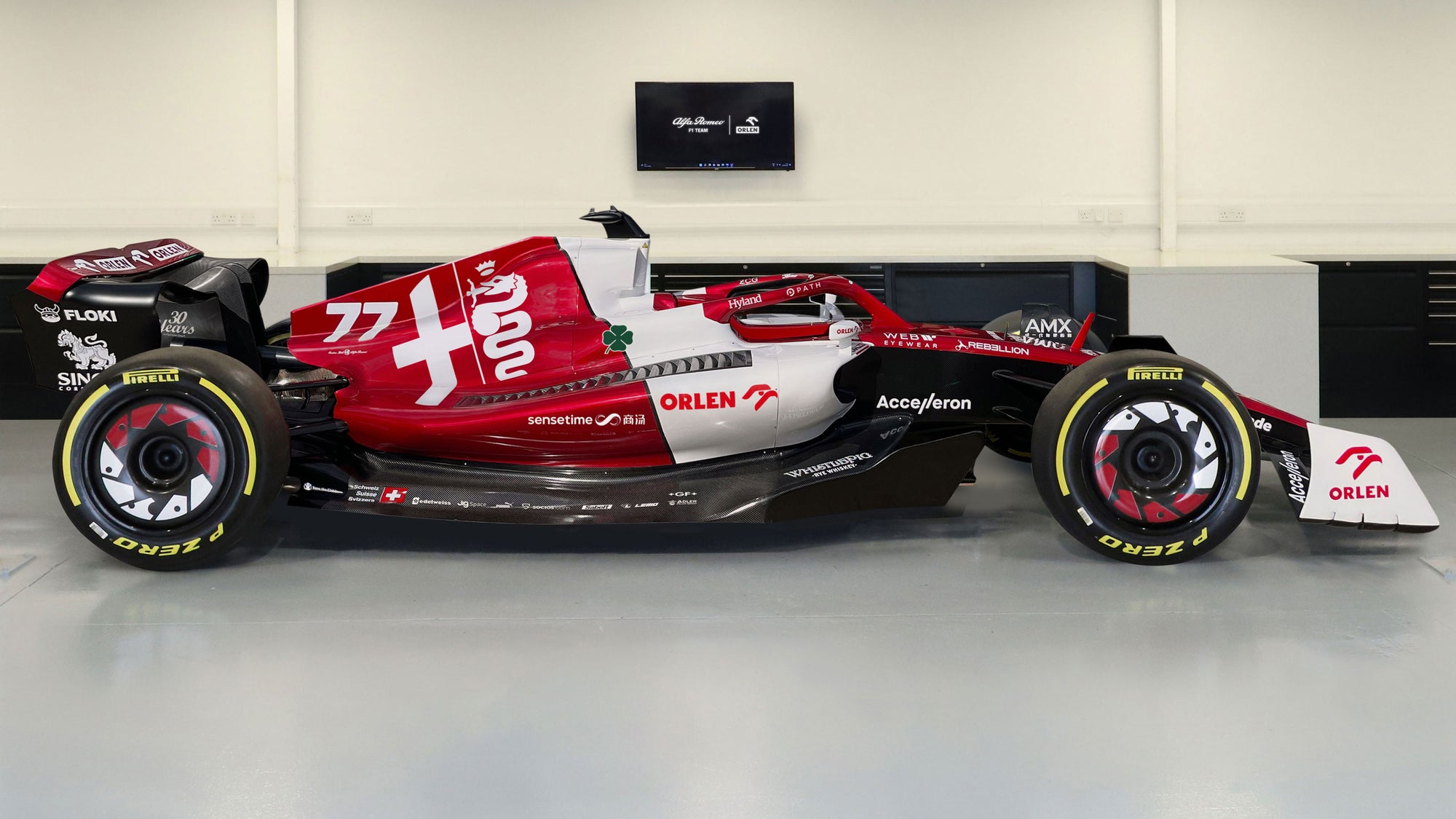 2022 Alfa Romeo F1 Team Orlen Italian Grand Prix Livery C42 Official Show Car