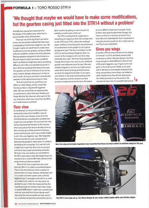 LOT 004 - 2019 Toro Rosso STR14-04 - F1® P2 Finishing Rolling Chassis