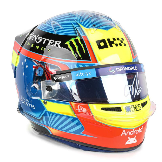 LOT 650 - Oscar Piastri 2024 Bell Replica 1:1  Signed Helmet