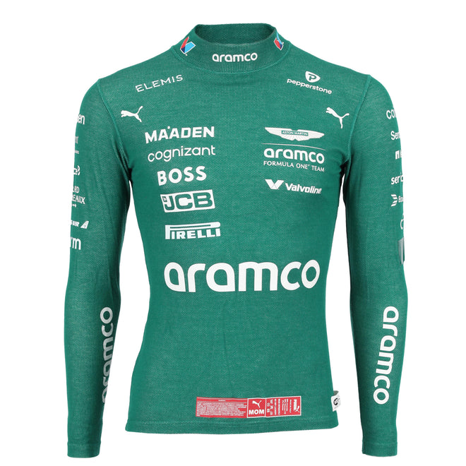 Tina Hausmann 2025 Aston Martin Aramco F1 Team green Nomex authentic motorsport memorabilia collectible