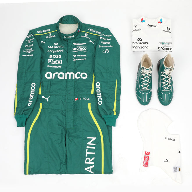 The Silverstone Auction LOT 020 - Lance Stroll 2025 Aston Martin Racewear Bundle