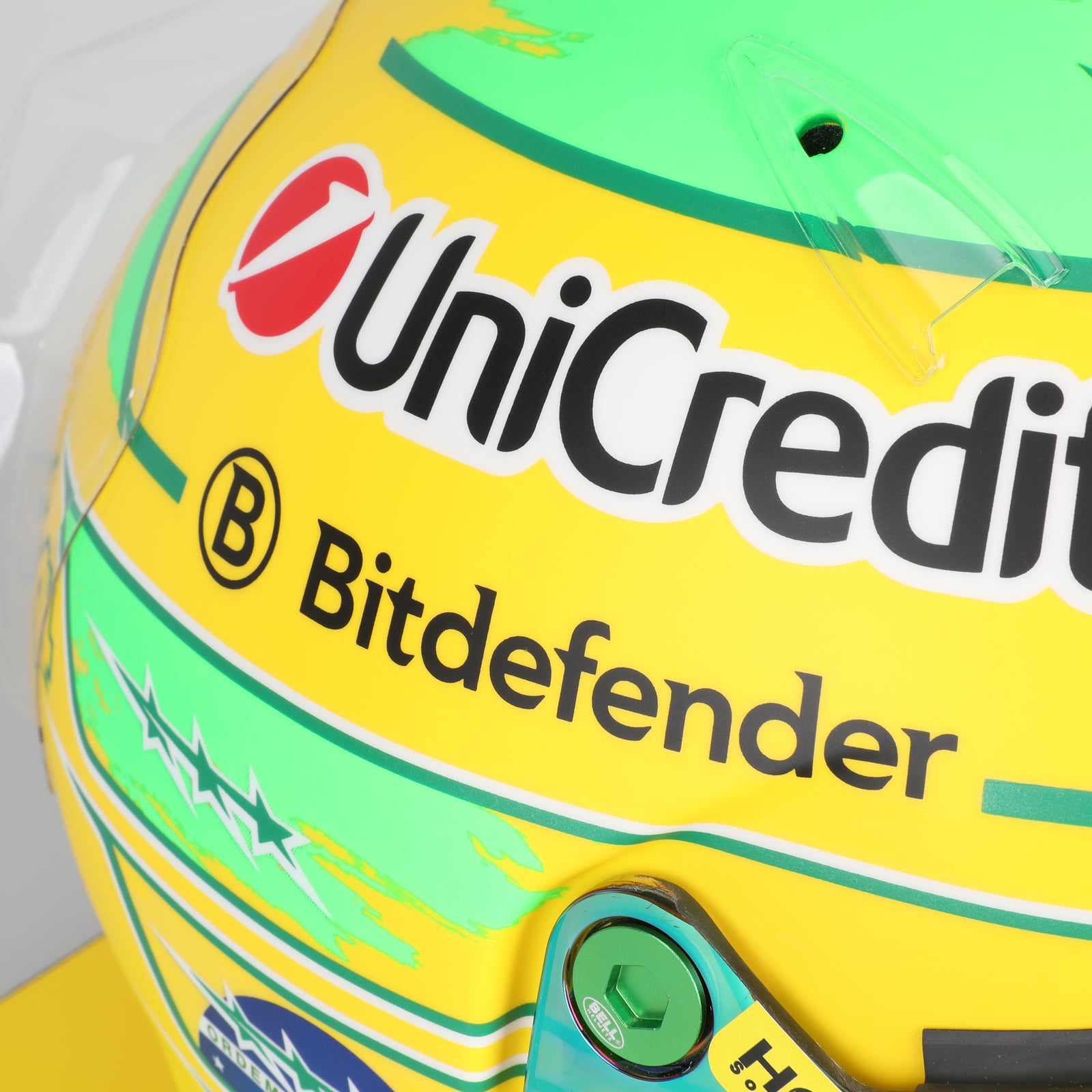 The Silverstone Auction LOT 034 - Lewis Hamilton 2025 Signed Ferrari Replica Helmet BRAZIL GP