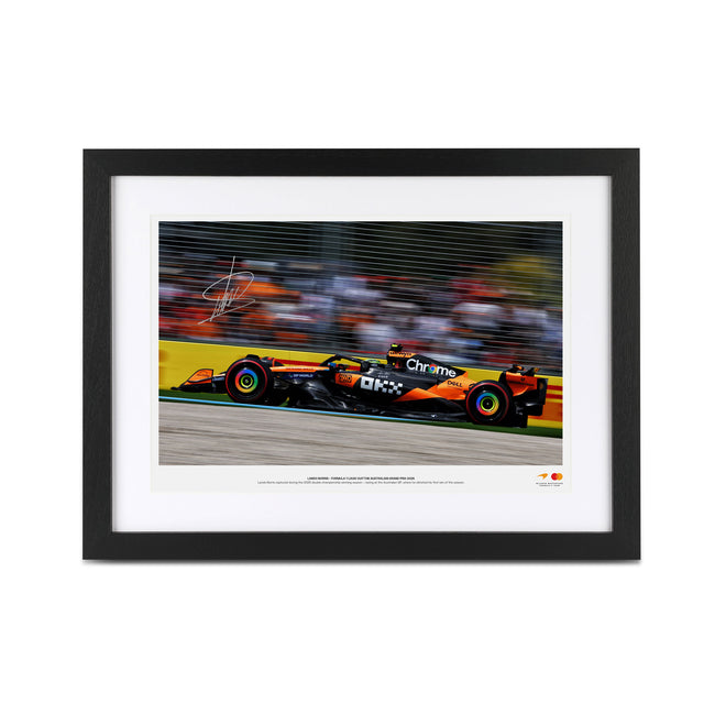 Lando Norris Signed 2025 McLaren F1 Team Photo - Australia GP v2