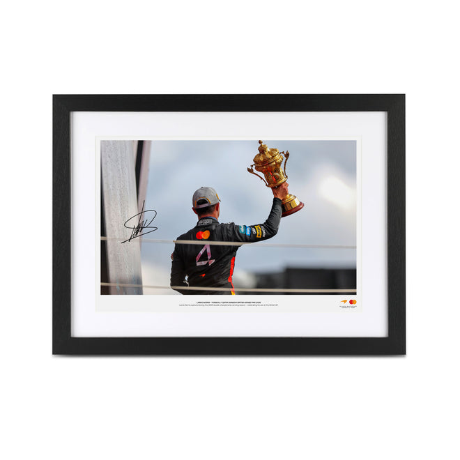Lando Norris Signed 2025 McLaren F1 Team Photo - British GP v2