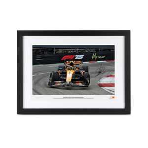 Lando Norris Signed 2025 McLaren F1 Team Photo - Monaco GP