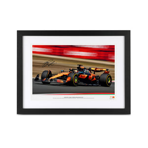 Oscar Piastri Signed 2025 McLaren F1 Team Photo - Chinese GP