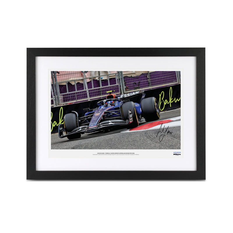 Carlos Sainz 2025 Signed Photo - Azerbaijan GP