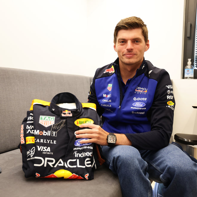 Auction Charity LOT 001 - Signed Max Verstappen, Oracle Red Bull Racing F1® Team, Dutch GP Weekend Worn Race Suit