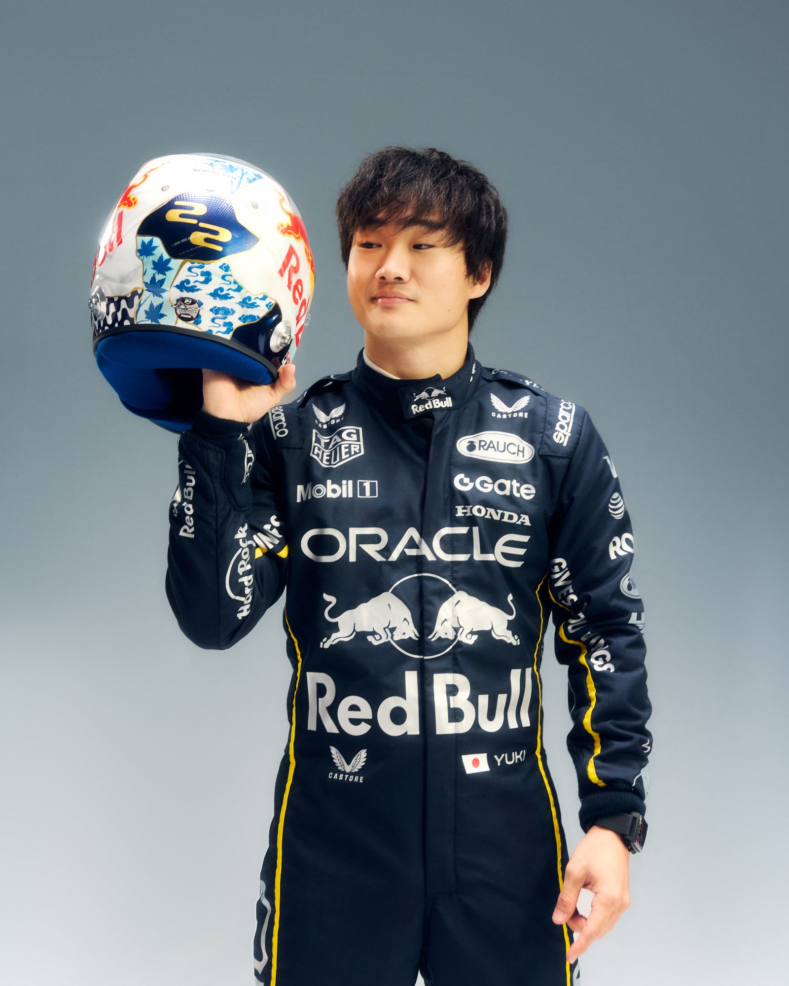 LOT 502 - Yuki Tsunoda 2025 Red Bull Racing Helmet – Las Vegas GP Used