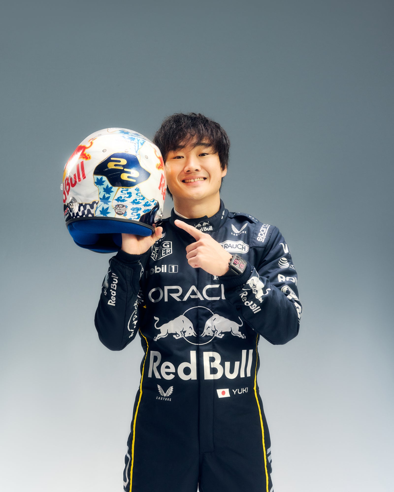 LOT 502 - Yuki Tsunoda 2025 Red Bull Racing Helmet – Las Vegas GP Used