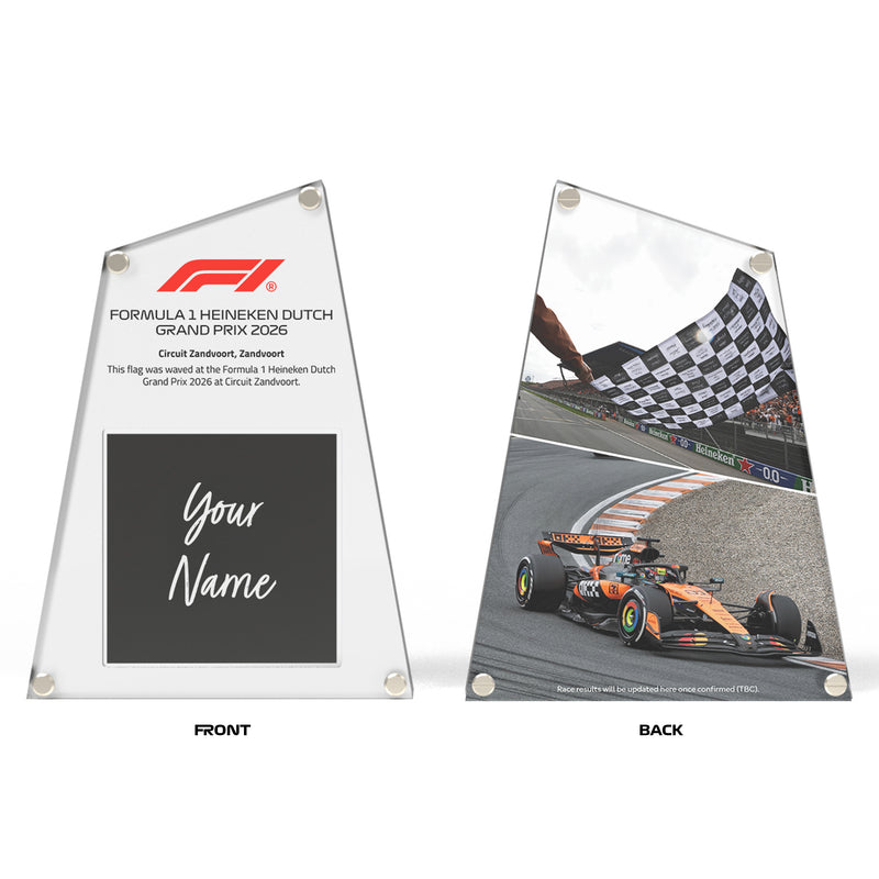 Own the Chequered Flag - 2026 Dutch Grand Prix