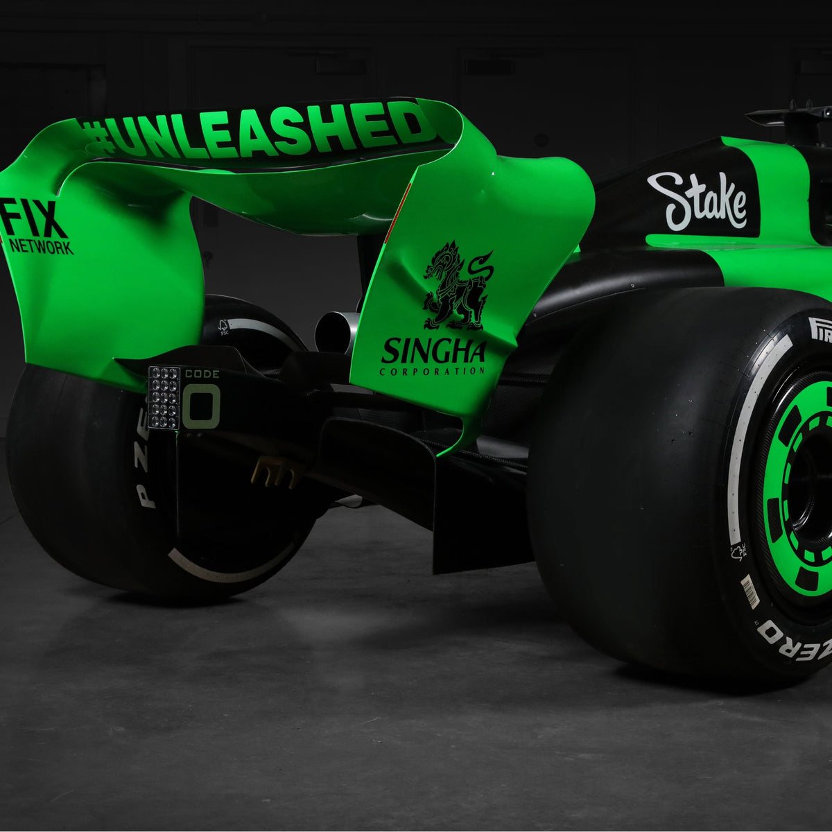 2024 Kick Sauber C44 Formula 1-inspired show car, premium full-size display vehicle celebrating Stake F1 Team Kick Sauber engineering