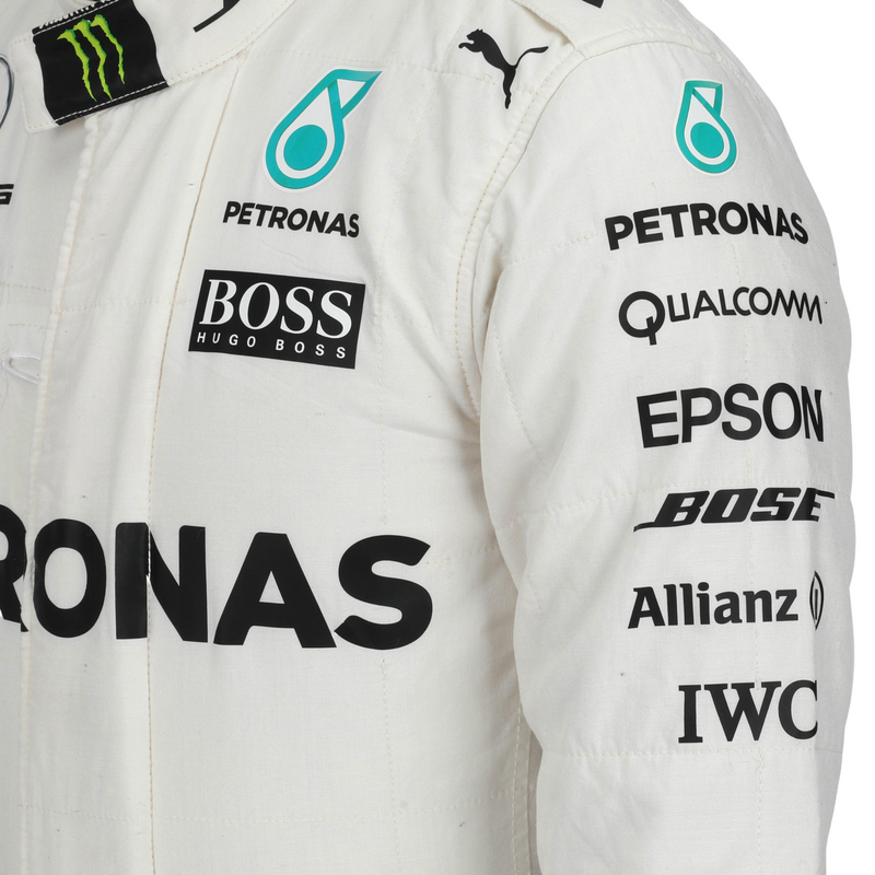 LOT 008 - Valtteri Bottas Un-Signed 2017 Race Weekend Used Mercedes-AMG Petronas F1 Team Race Suit - Australia - S/N 00137627