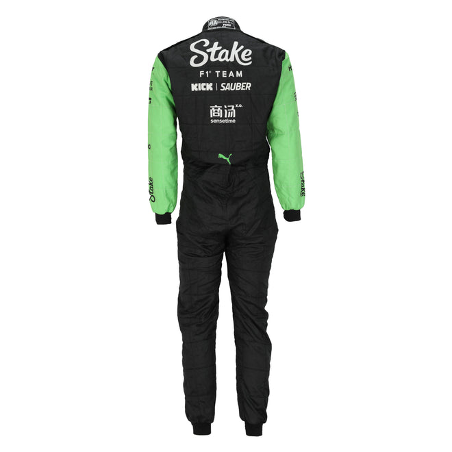 The Silverstone Auction LOT 010 - Valtteri Bottas Signed 2024 Stake F1 Team Kick Sauber Grand Prix Used Race Suit - British GP